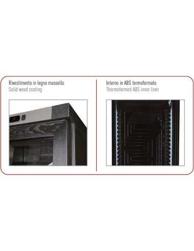 Wine fridge - Color Black - Double temperature...