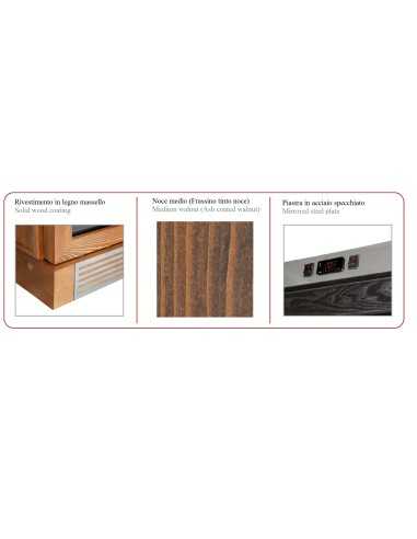 Wine fridge - Color walnut - Double temperature...