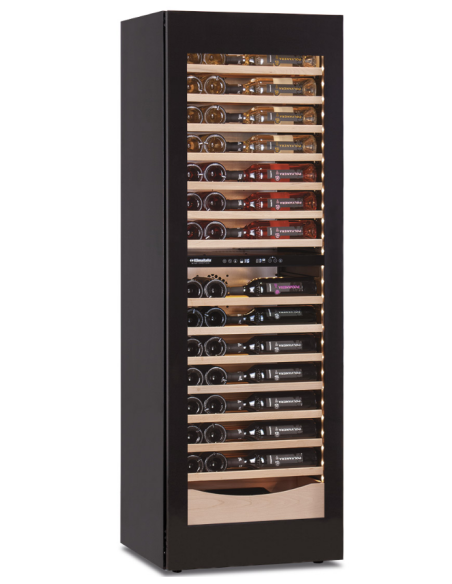 Vitrina refrigerada para vino - Doble temperatura +2 +12°C / +12°C+20°C - cm 59,5 x 55 x 180,4 h