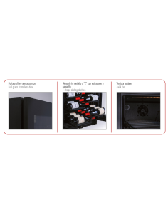 Wine exhibitor - Multi temperature - cm 121 x 69 x 180 h 2