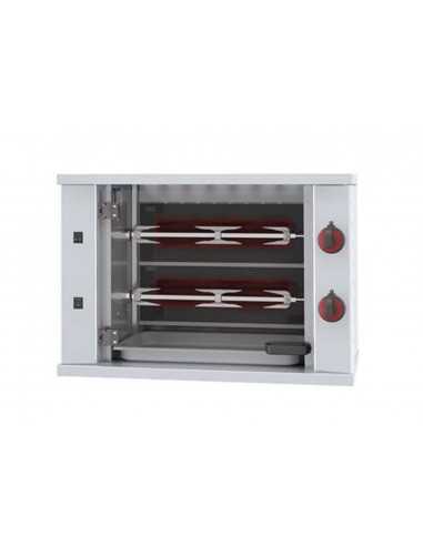 Asador - Eléctrico - N° 2 espadas - Max. 6 pollos - cm 80 x 40 x 55.5 h