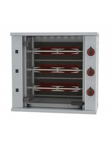 Roast - Electric - N°3 swords - Max 9 chickens - cm 80 x 40 x 73.5 h