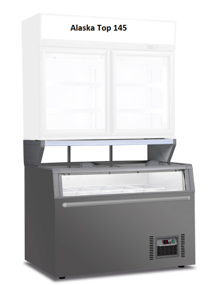 Isola panoramica - Positiva o negativa - Capacità 575 lt - cm 145.4 x 85 x 87h