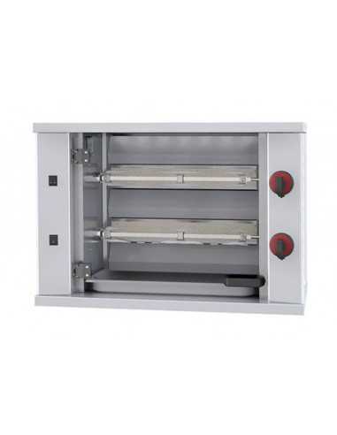 Roast - A gas - N°2 swords - Max 6 chickens - cm 80 x 40 x 55.5 h