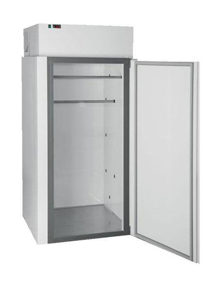 Minicella refrigerata - Temperatura 0 °C + 8°C - Con ripiani - cm 100 x 100 x 212 h