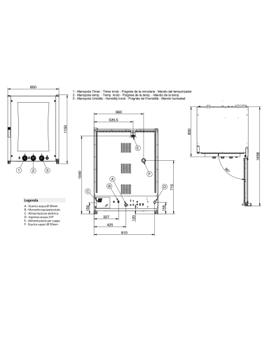 Electric oven - N. 10 x GN 1/1 or 60 x 40 cm -...