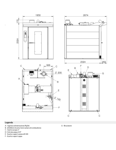 Forno rotante gas - Carrello - N.18x cm 80x120 - cm 173 x... 2