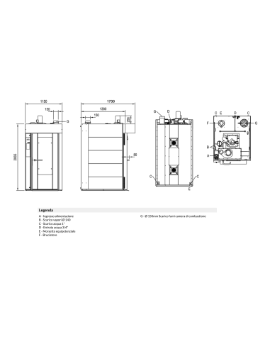 Touch gas oven - N.15x cm...