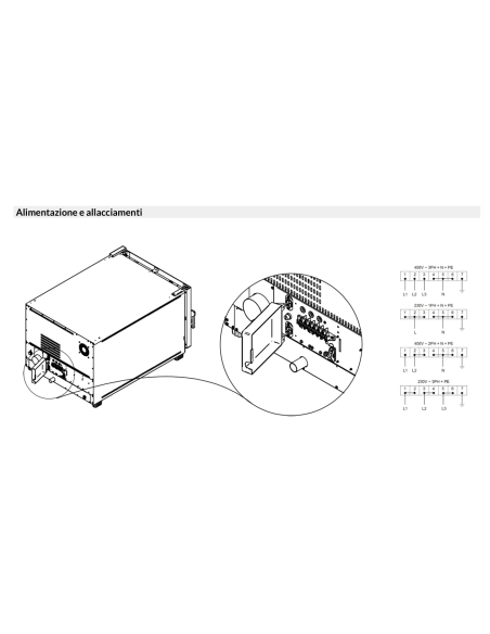 Forno elettrico - N.5 x cm 40x80/76x46 - cm 80 x 130 x 67h