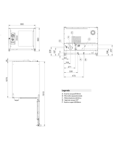 Electric oven - N.5 x cm 40x60/66x46 - cm 80 x 115 x 67h 2