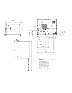 Electric oven touch - N.5 x cm 40x60/66x46 - cm 80 x 115... 2