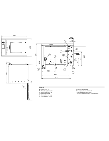 Toque de horno eléctrico - N.6 x cm 40x60/66x46...