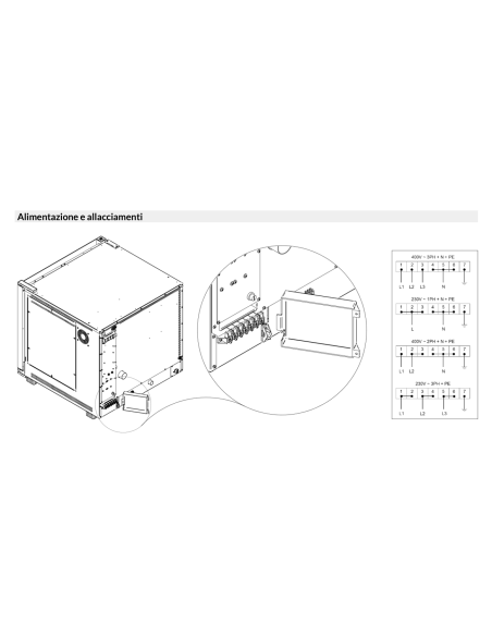 Forno elettrico touch - N. 4 x cm 40 x 60/46x66 - cm 85 x 93 x 67h