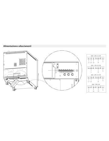 Horno eléctrico - N. 5 x GN 1/1 - cm 51.7 x...