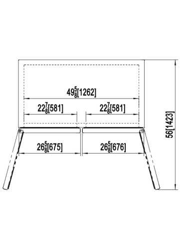 Refrigerator cabinet with glass doors 1335...