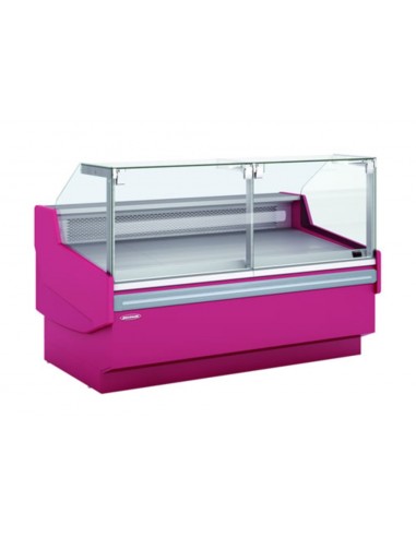 Butcher's Bench - Ventilated - Straight Glass - cm 202.5 x 121.5 x 123 h