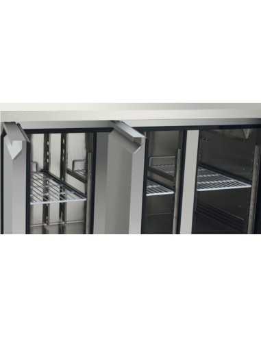 Tavolo refrigerato 3 porte - Alzatina - Tropicalizzato - cm 179.5 x 70 x 85 h