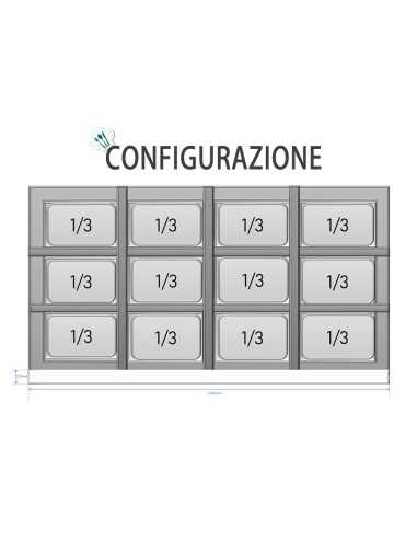 Pizza counter 3 door - cm 136.5 x 70 x 95 h