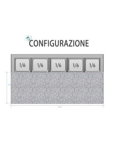 Mostrador para pizza de 2 puertas - Porta ingredientes - cm 90 x 70 x 115,7 h 2