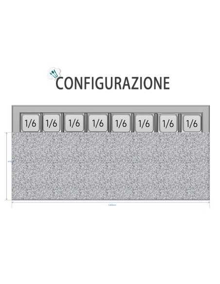 Banco pizza 3 porte - Porta ingredienti - cm 135.6 x 70 x 115.7 h Banco pizza 3 porte - Porta ingredienti - cm 135.6 x 70 x 115.7 h