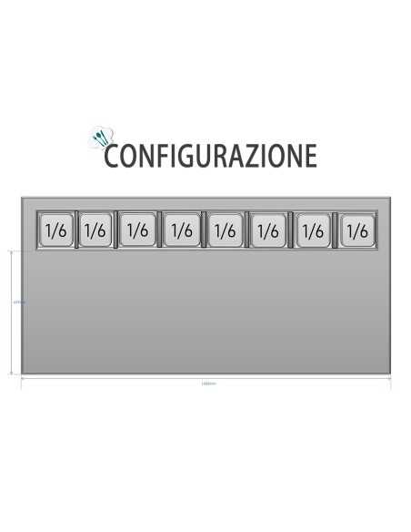 Banco pizza 3 porte - Vetrina - cm 138 x 70 x 110.5 h Banco pizza 3 porte - Vetrina - cm 138 x 70 x 110.5 h