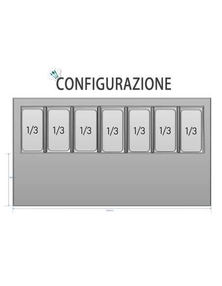 Pizza counter 3 door - Ingredient holder - cm 138 x 70 x 110.5 h Pizza counter 3 door - Ingredient holder - cm 138 x 70 x 110.5 h