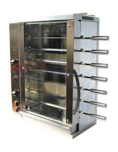 Multigrill a gas - 4+3 Spade in acciaio - cm 58.7 x 31.5...