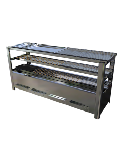 Coal grill - cm 140 x 41.5 x 65 h
