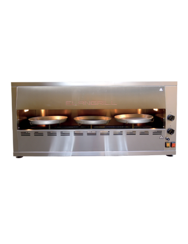 Electric grill pizza - N. 3 dishes Ø cm 30 - cm 114.5 x 40 x 51 h