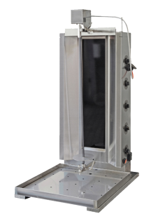 Gyros/Kebab elettrico in vetro ceramica - 4 Resistenze -...