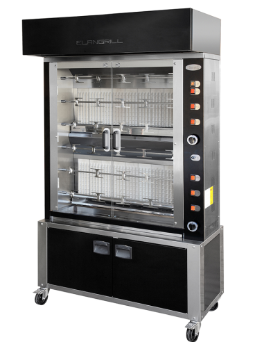 Asador vertical de gas - N. 36 pollos - 6...