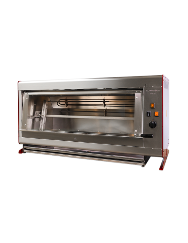 Girarrosto per porchetta - A gas - Carne Ø40/44cm - N.1 asta  - cm 121.1 x 66.6 x 75.3h