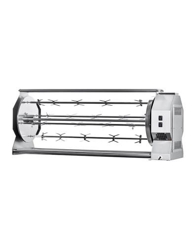 Built-in fireplace planetary wheel - Capacity 24 Inches - 2 engines - 6 rods with forks - cm 102 x 49 x 64.6 h