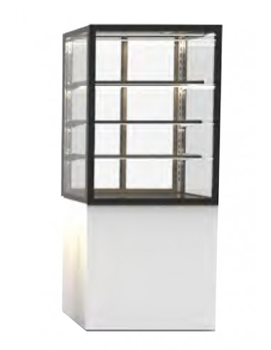 Refrigerated display case - Ventilated - Temperature +°C/+°C - Rear access - Led lighting - cm 60 x 60 x 140 h