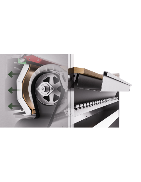 Stiratrice a rullo - Lunghezza cm 120 - Ø cm 18 - cm 141 x 39.5 x 107 h