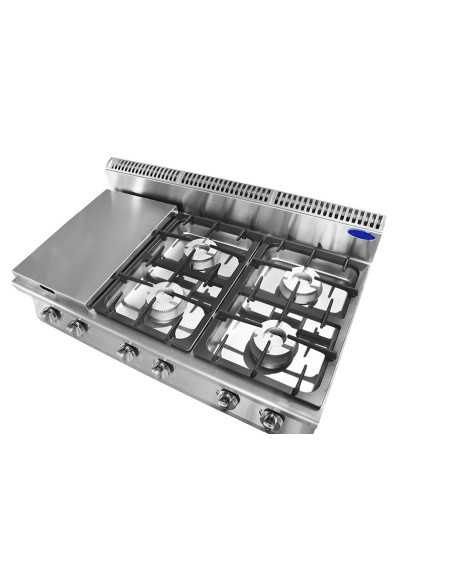 Cucina a gas 6 fuochi - Da banco - cm 120 x 70 x 54.7 h Cucina a gas 6 fuochi - Da banco - cm 120 x 70 x 54.7 h