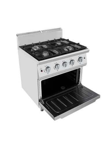 Gas cooker 4 burner - Gas oven - cm 80 x 70 x 108.5h