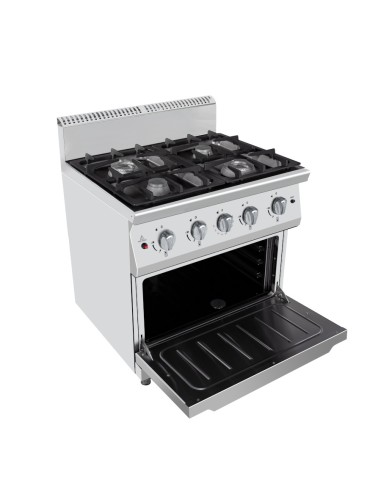 Gas cooker - N.4 fires - Static gas oven - cm 80 x 70 x 108.5h