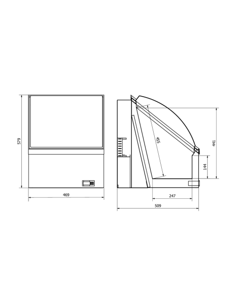 Alcoholic beverage cooler - Capacity liters 8.5 - cm 46.9 x 50.9 x 57.9 h