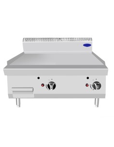 Fry top de gas con placa lisa - cm 80 x 70 x 54,7 h