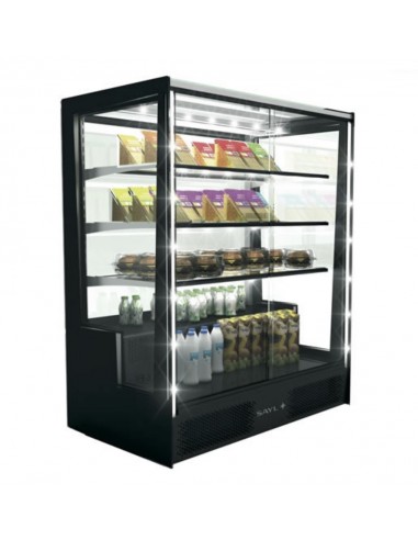 Refrigerated mural - Ventilated - Temperature +4°C/ +8°C - Rear access - Led light - cm 101.5 x 62 x 124 h