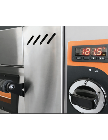 Horno de pizza a gas para 3 pizzas - cm 147 x 87 x 54 h