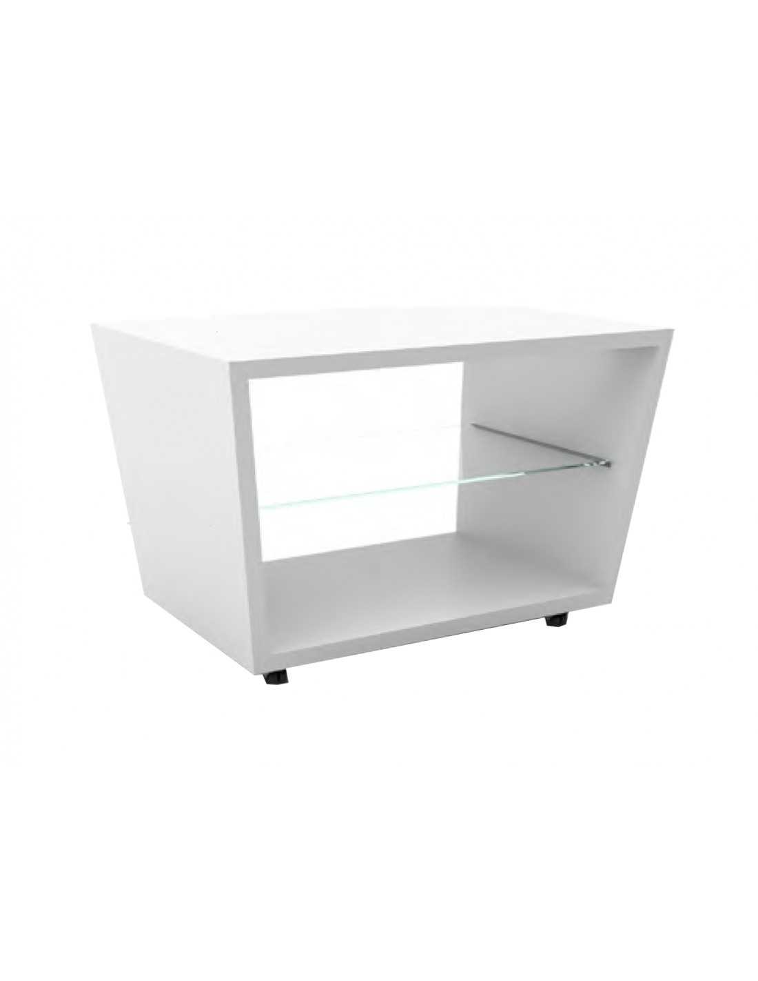 Soporte - Dimensiones cm 120 x 85 x 77.5 h -Con estante de cristal - Con ruedas