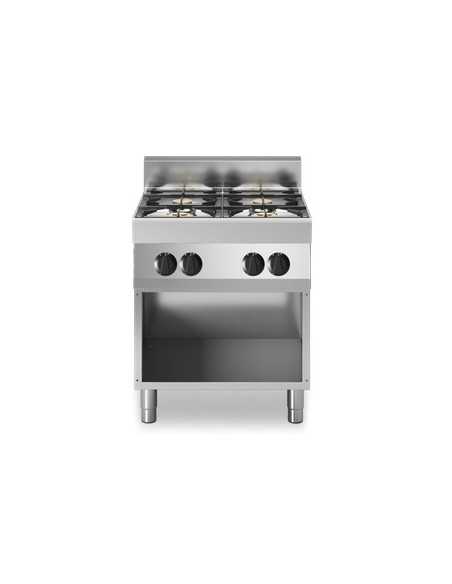 Cocina de gas - N. 4 incendios - cm 70 x 70 x 85h