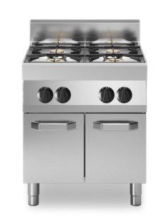 Cocina de gas - N. 4 fuegos - Vano con porte - cm 70 x 70... 2