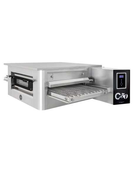 Horno de túnel eléctrico para 86 pizzas/h - cm 186 x 121 x 50 h Horno de túnel eléctrico para 86 pizzas/h - cm 186 x 121 x 50 h