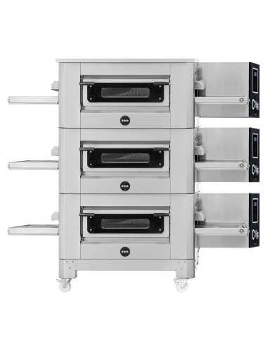 Horno de túnel a gas para 86 pizzas/h - cm 186 x 120 x 50 h