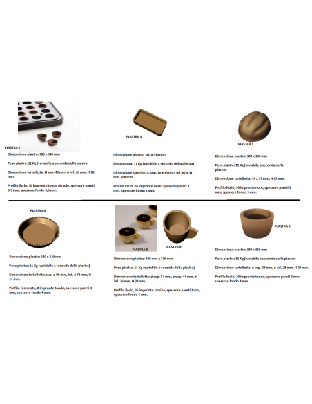 Plate for tarts - cm 58 x 42 x 53 h