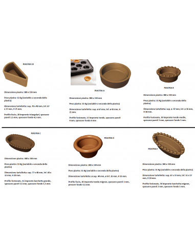 Plate for tarts - cm 58 x 42 x 53 h