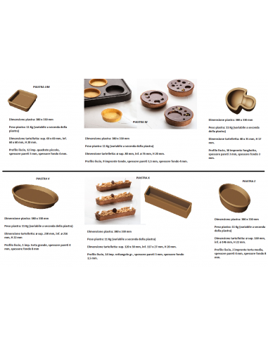 Plate for tarts - cm 58 x 42 x 53 h